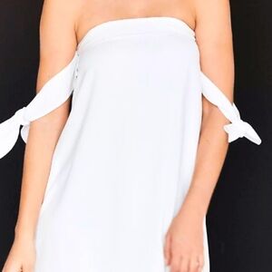 Kimchi Blue Urban Outfitters White Mini Offshoulder Dress